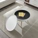 en.casa Salontafel Bongard 45xØ60 cm wit en naturel