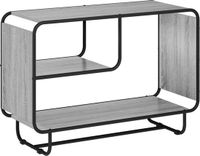 vidaXL Dressoir Grijs Sonoma 93,5 x 37,5 x 64,5 cm Bewerkt hout