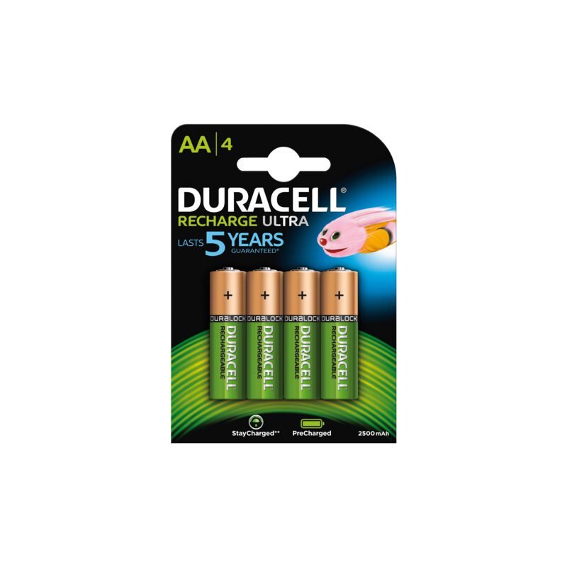 Duracell Batterij oplaadbaar 4xaa 2500mah ultra