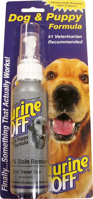 Urine Off geur en vlekverwijderaar voor hond en puppy urine spray - 1 st Ã 118 ml
