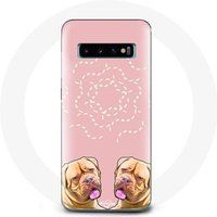 Maniacase Hoesje voor Samsung Galaxy S10 Dogue de Bordeaux symmetrische foto