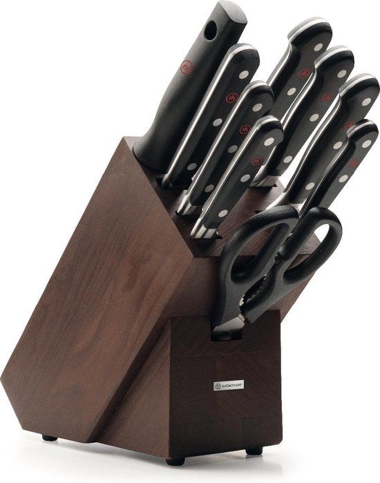 Wüsthof Classic 9-delige messenset - Bruin - RVS
