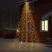 H@S Decoration Vlaggenmast Verlichting - 8 meter - 360 LED's - Warm Wit Licht