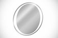 Miroir de salle de bain avec éclairage LED, rond, sans cadre, 60x60 cm, design moderne