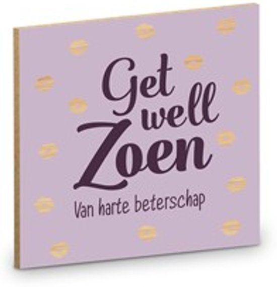Miko Products Onderzetter - Beterschap 4 Stuks