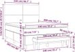 vidaXL Boxspring met matras fluweel zwart 140x200 cm