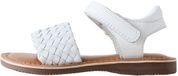 Next - Meisjes - Leren sandalen met dikke zool, klittenbandsluiting en brede pasvorm (G) - Wit