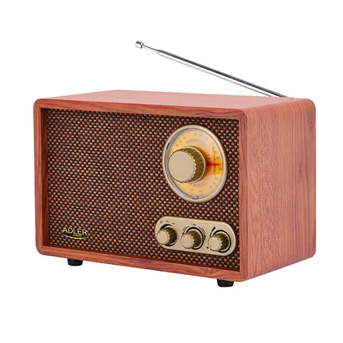 Adler AD 1171 Portable Radio - Brown - Bluetooth