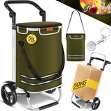 KESSER® Boodschappentrolley | Boodschappenwagen | Shoppingcruiser met een capaciteit van 56 liter en draagkracht tot 50 kg | Opvouwbare boodschappenkar inclusief koelvak -