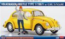 Hasegawa Modelbouwpakket Auto - 52420 Volkswagen Beetle Type 1 - 1967 - met Vrouwelijk Figuur - Auto Plastic - 1:24 - Modelbouw