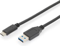 Digitus USB-Kabel 3.1 Gen2 USB-C naar A 10Gbps PD Zwart 1M