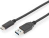 Digitus USB-Kabel 3.1 Gen2 USB-C naar A 10Gbps PD Zwart 1M