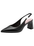 Tamaris Dames Slingpumps 1-29624-46 003 Zwart Leer Maat 41 EU