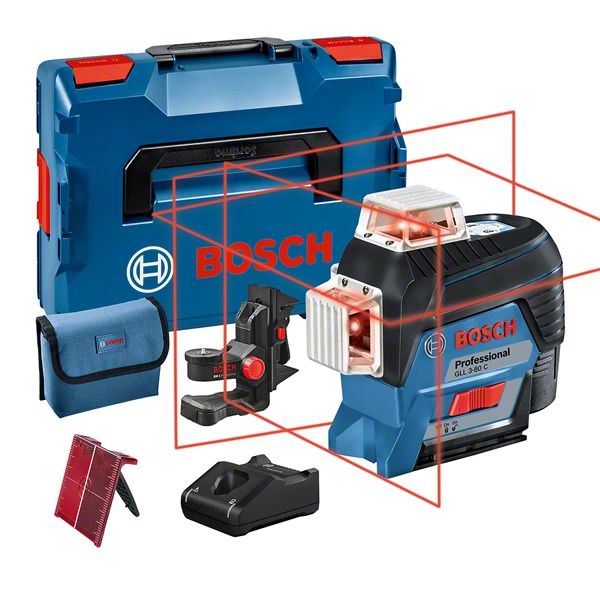 Bosch GLL 3-80 C Professional Lijnlaser - 30 m - Rood