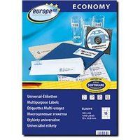 europe100 - Kleeflaag - 48.5 x 25.4 mm 4000 etiket(ten) (100 vel(len) x 40 etiketten