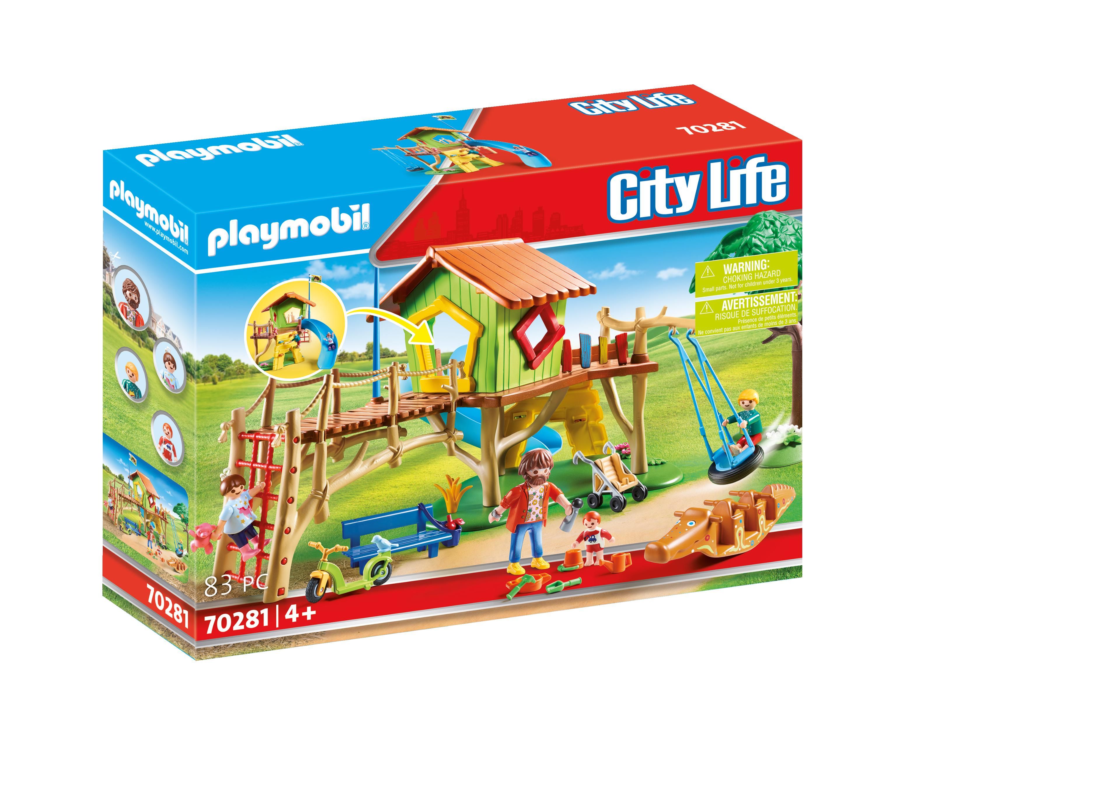 PLAYMOBIL City Life 70281 Avontuurlijke Speeltuin - Toy Figure Set