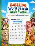 Amazing Word Search Book Puzzle for Farm Animals, Ocean Creatures & Insects: Fun Word Find Activity Book for Kids Ages 4–9
