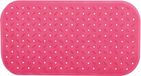 MSV Antislip Badmat – Douchemat met Afvoergat voor Bad en Douche – Antislip Mat voor Kinderen en Volwassenen – Rubber – Fuchsia – Rechthoek – 36 x 65 cm