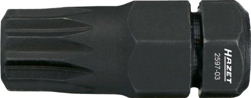 HAZET 2597-03 schroevendraaierbit (bit), s: 8, binnenzeskant 8 mm (5/16 inch), binnentand XZN
