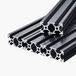 VEVOR 4-delige set van 1000 mm aluminium profielen met T-groeven, 2040 aluminium extrusieprofiel, geanodiseerde lineaire rail volgens Europese normen, sleufprofiel voor 3D-printers, CNC-machines, doe-het-zelfprojecten, zwart