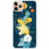 Apple iPhone 11 Sea flowers verstevigd hoesje met sublimatie bedrukking