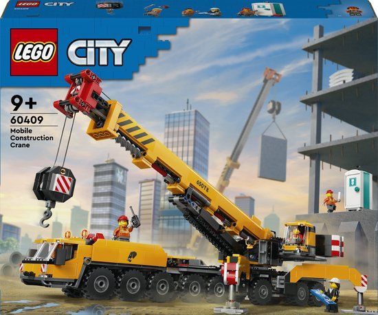 LEGO City 60409 Gele Mobiele Bouwkraan Bouwset - 1116 Onderdelen