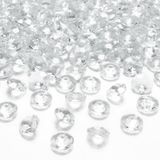 Merkloos Transparante Kunststof Diamantjes/Steentjes - 300 stuks - 12 mm