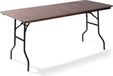 Feros Table de banquet/Table pliante bois rectangulaire 183x76 cm