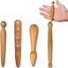 4 pièces appareil de massage à points de déclenchement : bâtons de massage en bois, rouleau musculaire, bâton de massage, rouleau de déclenchement en bois pour épaules, dos et jambes