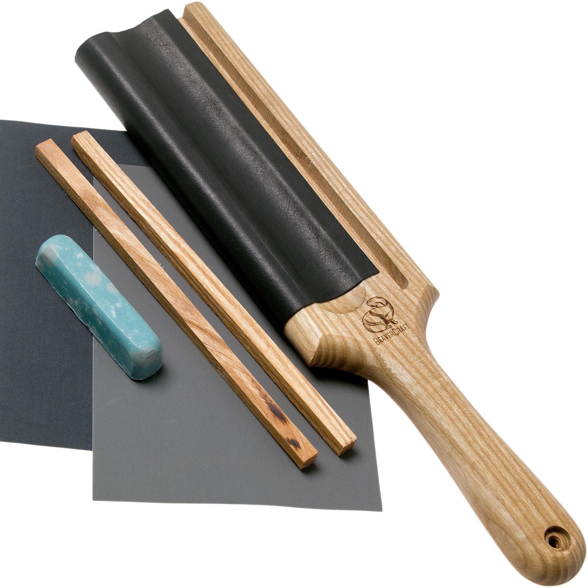 BeaverCraft Stropping Paddle LS5 for Wood Carving and Spoon Knives