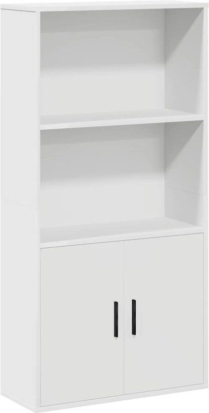 vidaXL Boekenkast 60x24x120 cm bewerkt hout wit