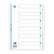 Oxford Strong-Line Jan-Dec 12-Part Plastic Register for DIN A4 with White Cover