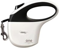 One Flexi One S Tape riem, 5 m, wit, zwart