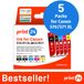 print24 Cartouches d'encre pour Canon 570/571 XL, multipack (BK/BK/C/M/Y), 5 pièces