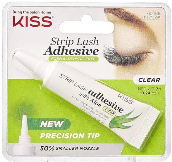 KISS Strip Lash Adhesive Clear - Wimperlijm - 7g, met Aloë Vera