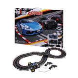 Polistil Action - Elektrische Racebaan met 2 Slotcars Lamborghini Huracan Polizia en Porsche 911 GT3, Schaal 1:43, Baanlengte 3,08 m, Officiële Licenties, Leeftijd 8+ Jaar