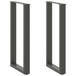 vidaXL Console tafelpoten 2 st u-vormig 38x(72-73) cm staal antraciet