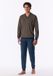 Schiesser Pyjama deep blue met boorden