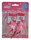 Simba - New Born Baby - Schoenen en sokken - Babypop kleding - 4 versies - Geschikt voor 30 tot 43 cm babypop - Vanaf 3 jaar