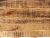 vidaXL Tafelblad met natuurlijke rand 80x60x3,8 cm massief mangohout