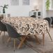ANRO Tafelkleed afwasbaar Druppel Beige Ovaal 200 x 140 cm