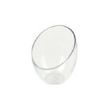 Homéa Theelichthouder Transparant Glas Afgeschuind D16 x H18cm