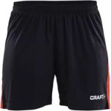 Craft Progress Contrast Short Dames - Zwart / Rood | Maat: S
