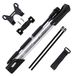 GIYO Mini fiets vloerpomp met meter draagbare en lichtgewicht fiets bandenpomp, aluminium hoog pompvolume Presta/Schrader Frame Montage Taiwan Made (GM-641)