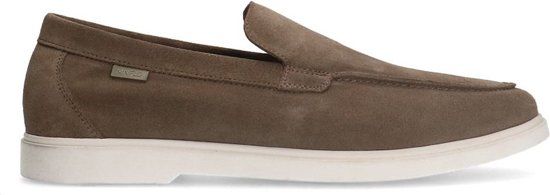 Manfield Heren Taupe Suède Loafers - Maat 43