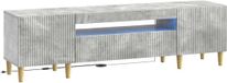 vidaXL TV-meubel ARNHEM 153 x 35 x 43 cm Betongrijs Bewerkt hout