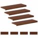 vidaXL - Trap - Tread - 8 - st - 70 - x - 25 - x - 2 - cm - Donkerbruin - Massief - Eikenhout