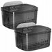 many_brands Keuken Organizer Set: 2x Plastic Opbergbakjes Transparant Grijs
