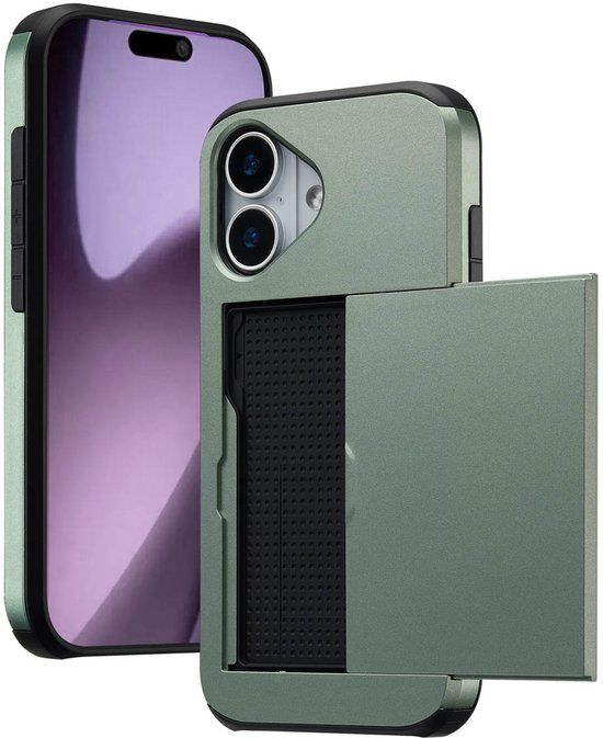imoshion Hoesje met Pasjeshouder - Geschikt voor Apple iPhone 17 - Groen