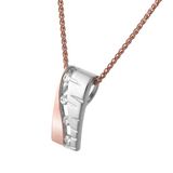 Orphelia Silver 925 Zh-7093 Pendant White;Rose Zirc